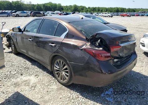 2018 Infiniti Q50 Luxe из США, поврежденный, VIN JN1EV7AP1JM590153